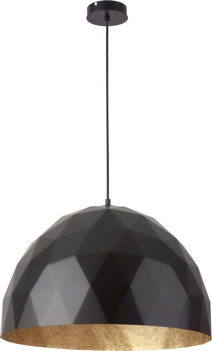 Lampa wisząca DIAMENT L czarno-złota