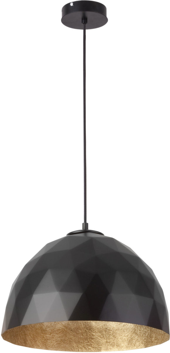 Lampa wisząca DIAMENT M czarno-złota
