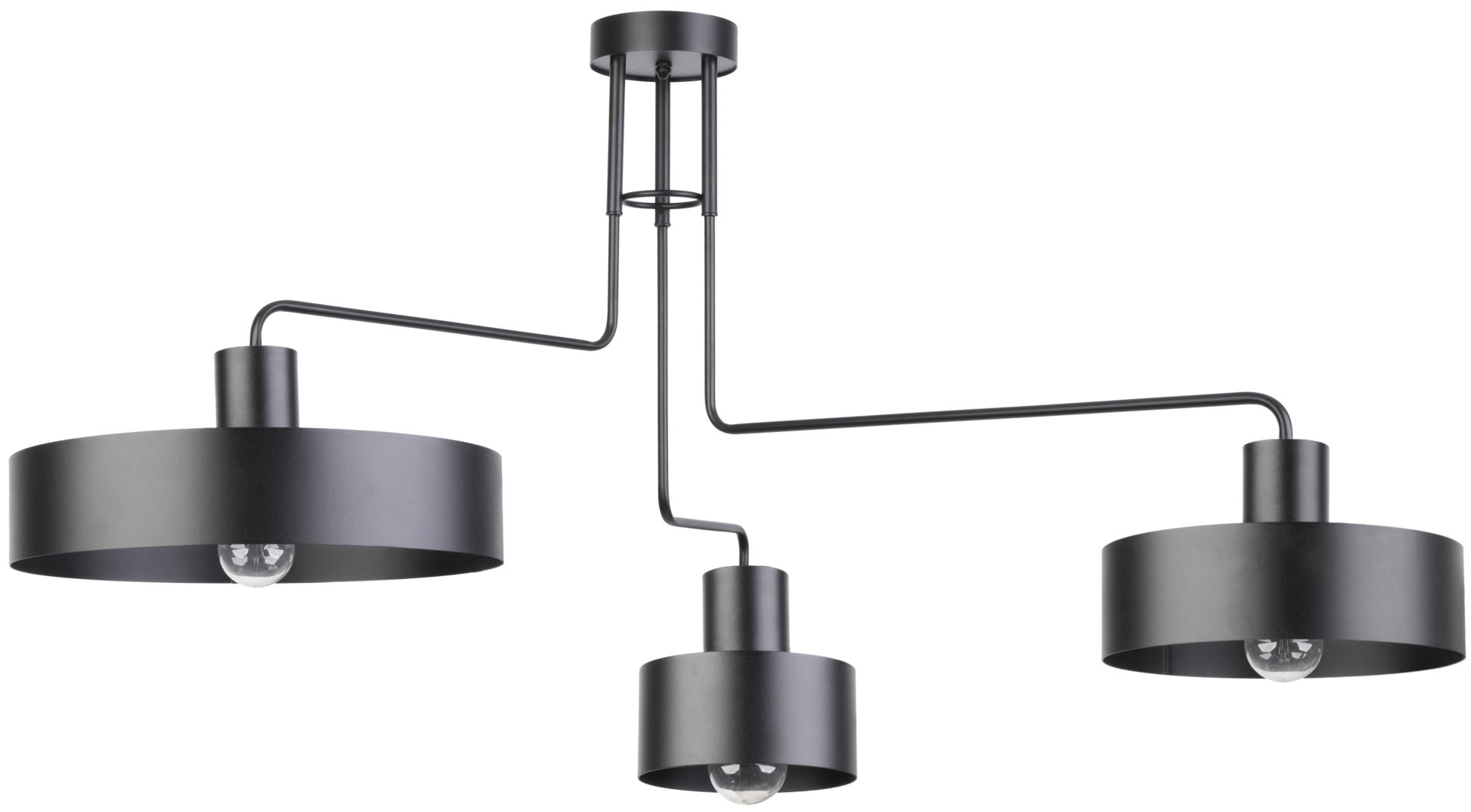 Lampa sufitowa VASCO 3 czarna Lampa sufitowa VASCO 3 czarna