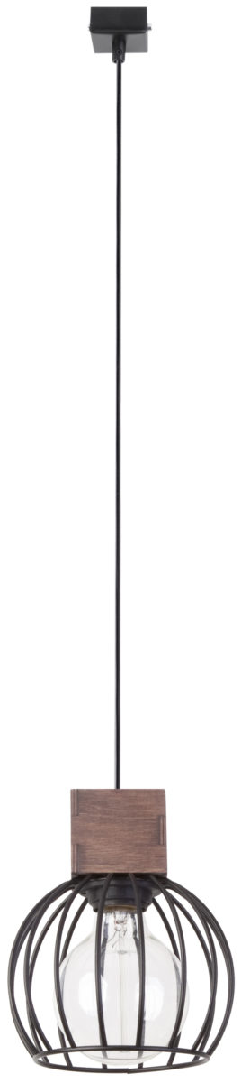 Lampa wisząca MILAN 1 czarno-brązowa