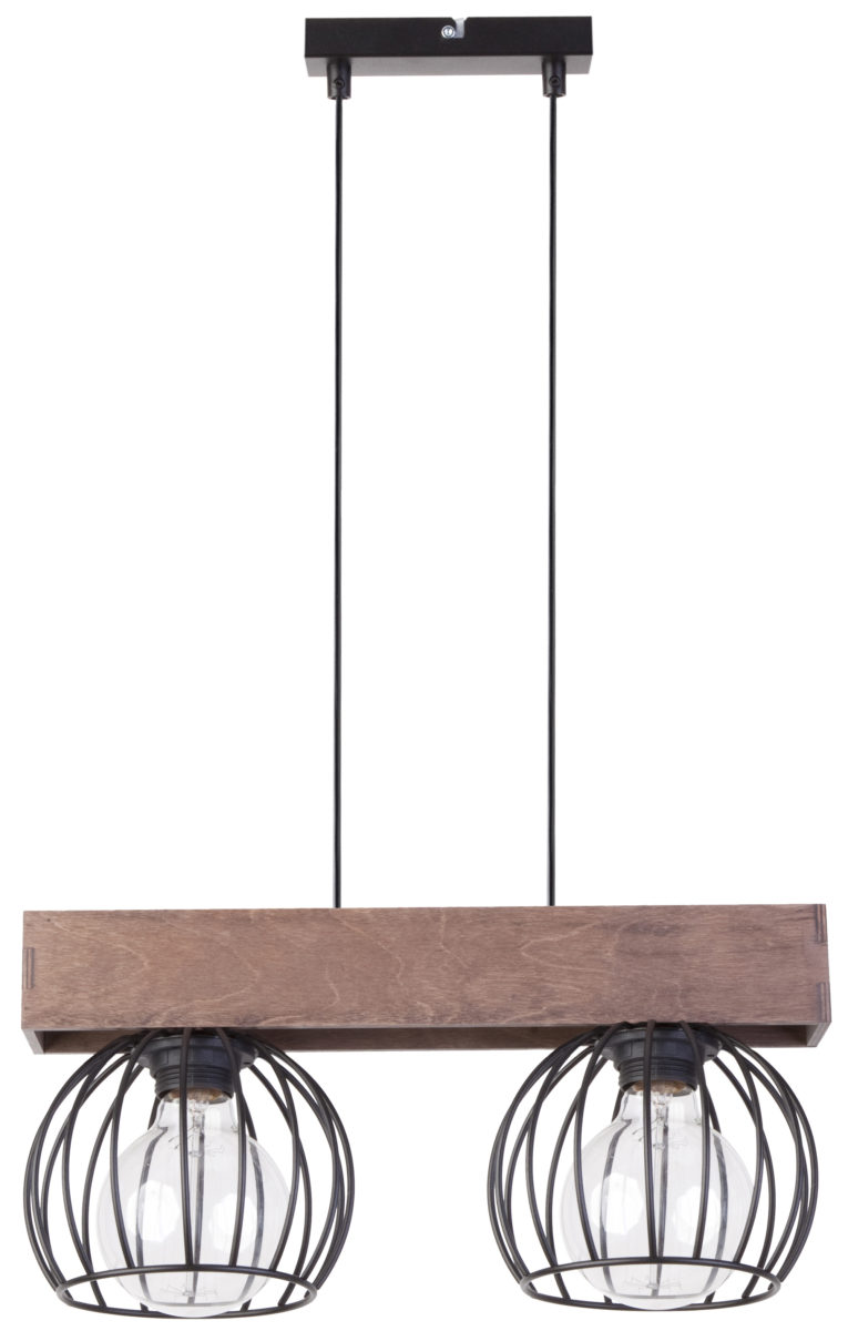 Lampa wisząca MILAN 2 czarno-brązowa