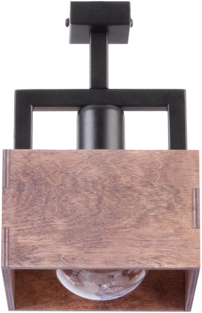 Lampa sufitowa/plafon DAKOTA 1 czarno-brązowy
