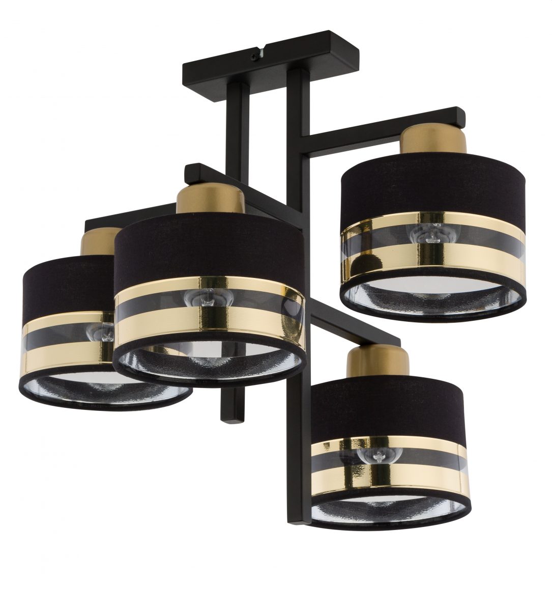 Lampa sufitowa PRO 4 czarno-złota