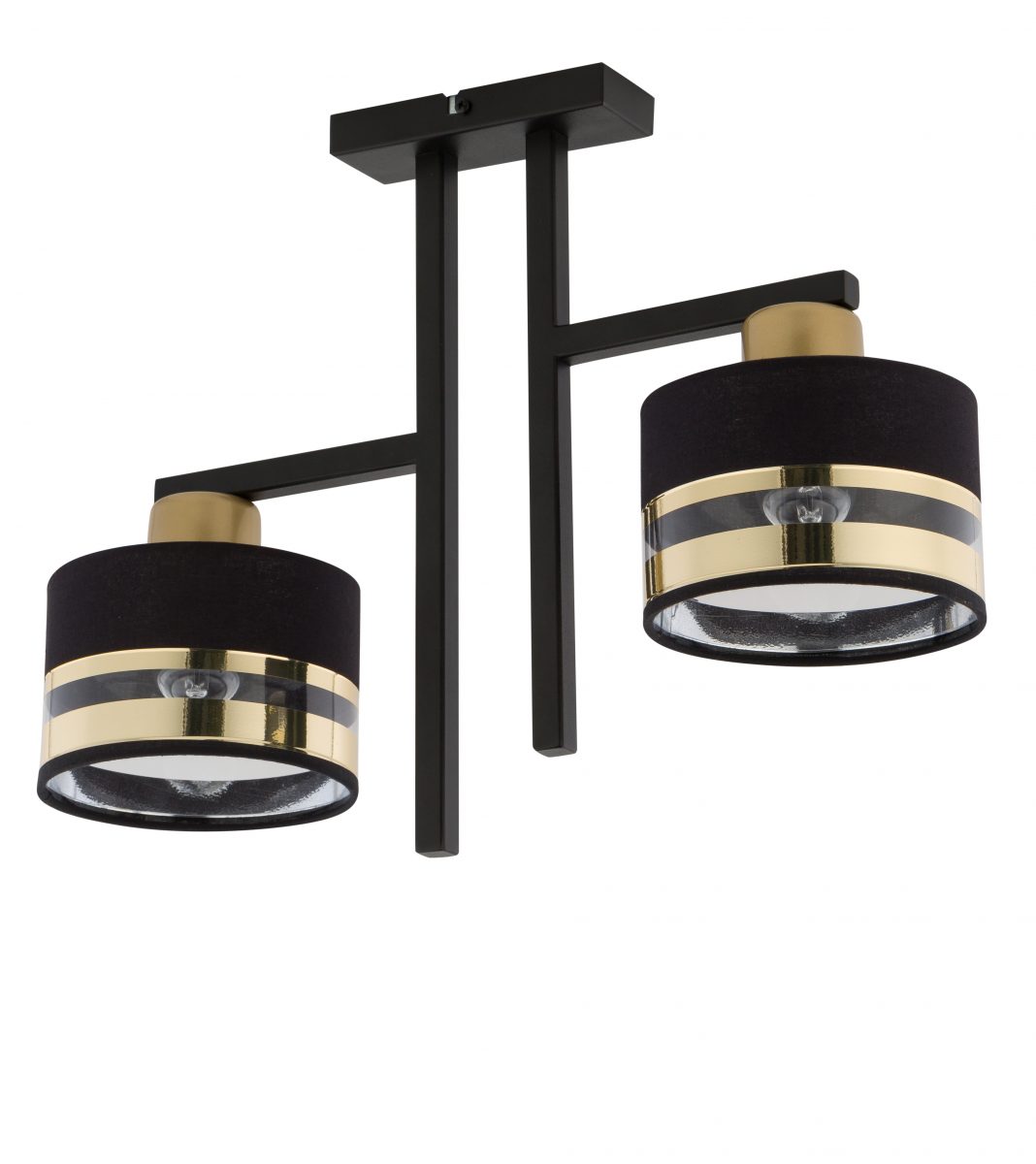 Lampa sufitowa/plafon PRO 2 czarno-złoty Lampa sufitowa/plafon PRO 2 czarno-złoty