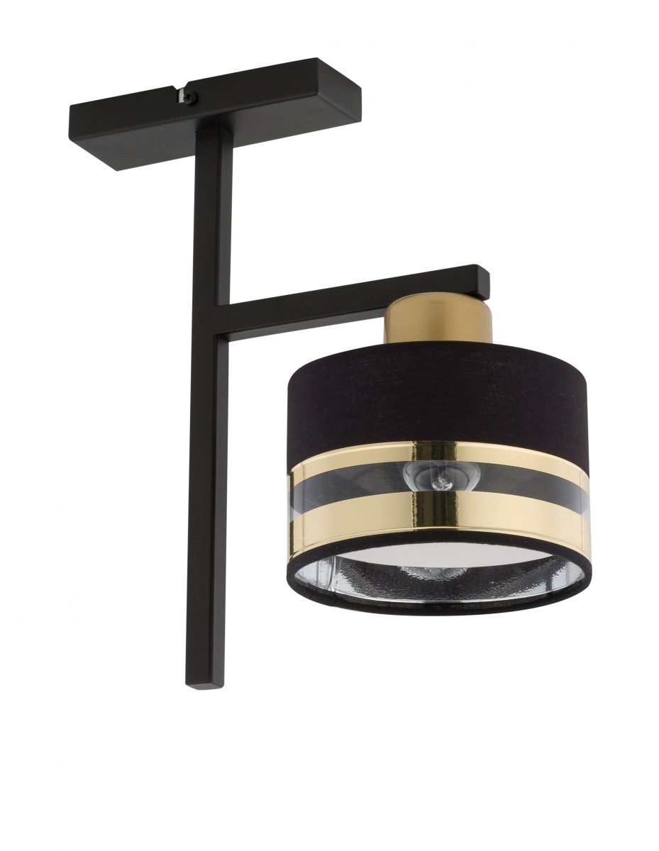 Lampa sufitowa/plafon PRO 1 plafon czarno-złoty Lampa sufitowa/plafon PRO 1 plafon czarno-złoty