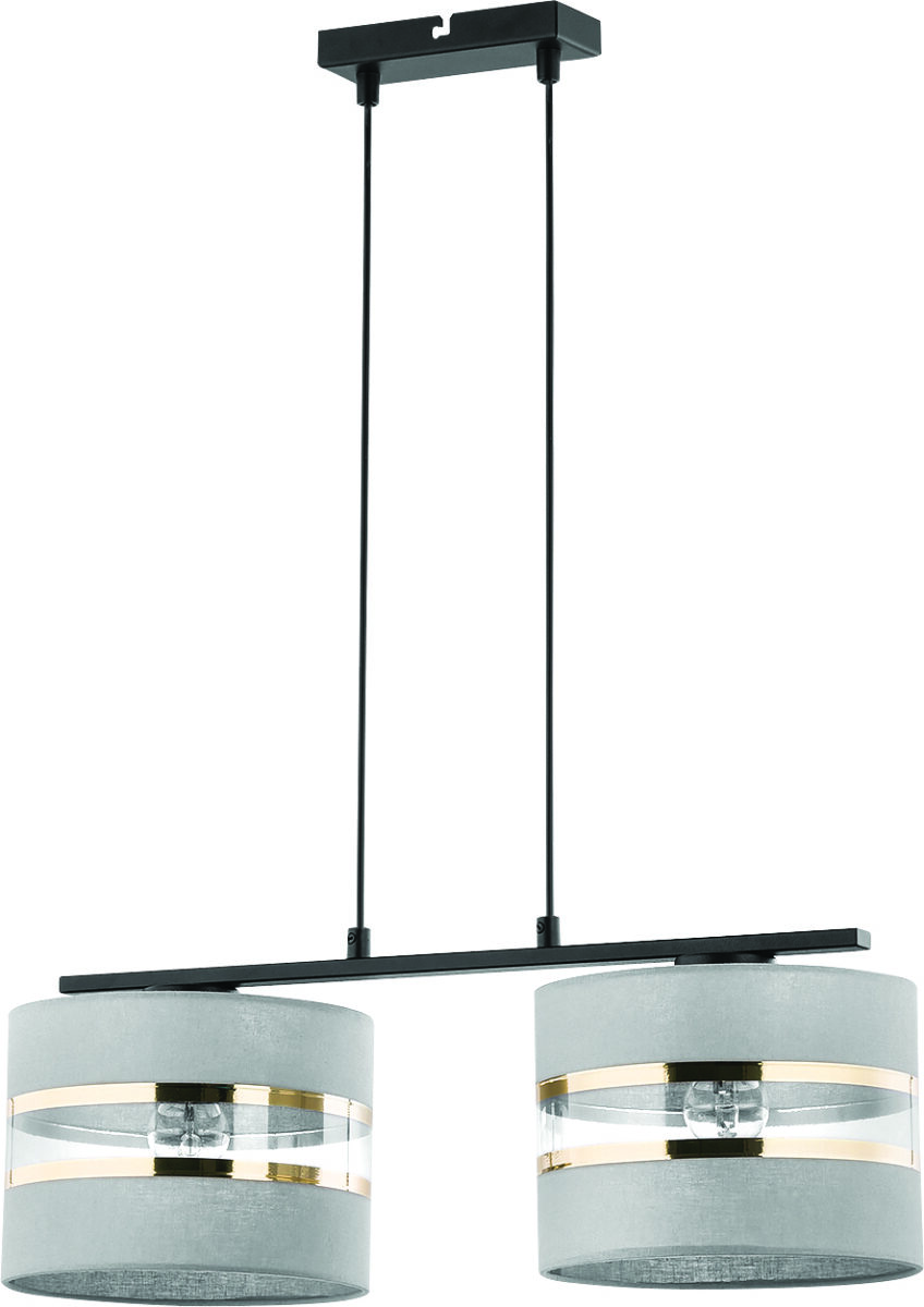 Lampa wisząca SARA 2 szaro-złota Lampa wisząca SARA 2 szaro-złota
