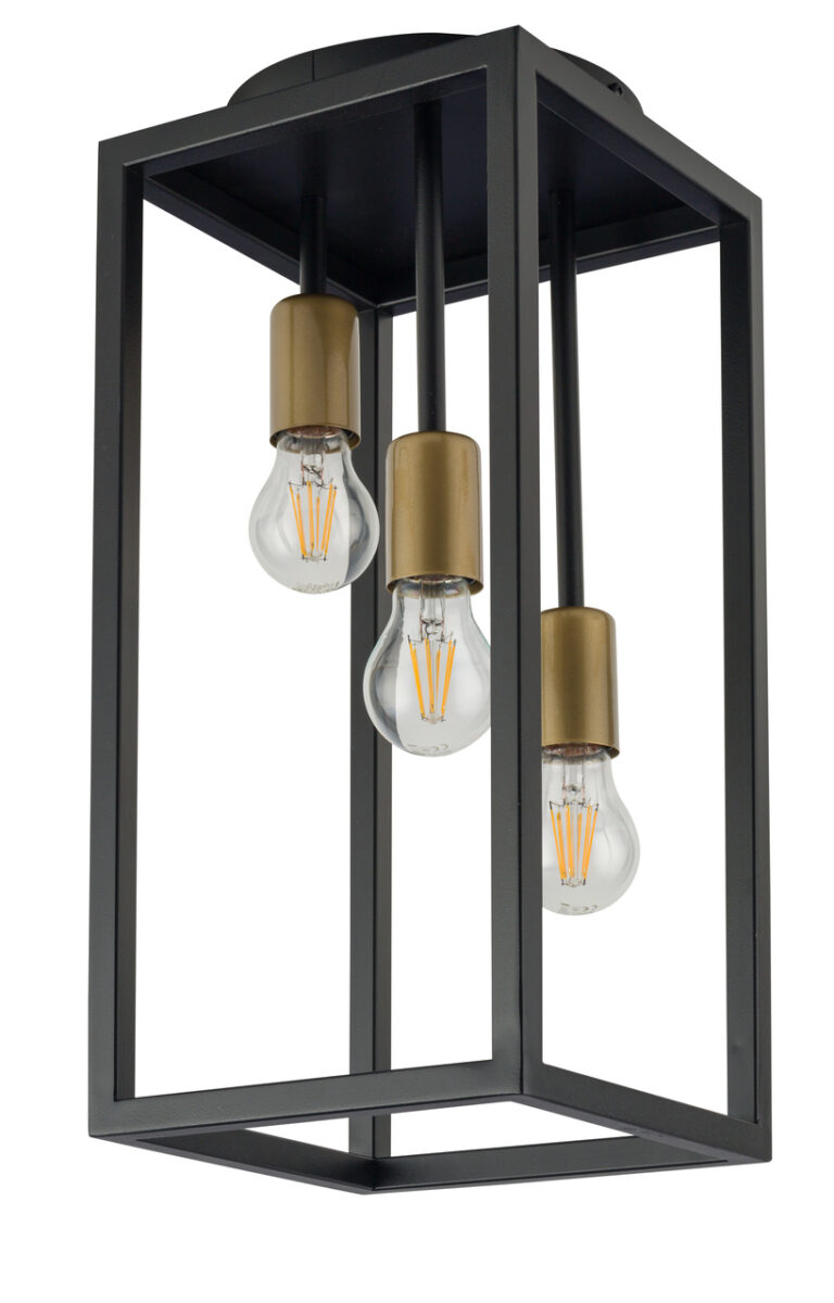 Lampa sufitowa VIGO 3 czarno-złota Lampa sufitowa VIGO 3 czarno-złota