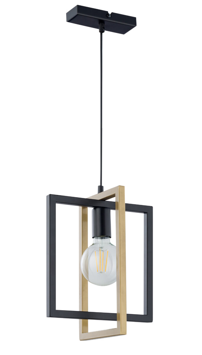Lampa wisząca EDEN 1 czarno-złota