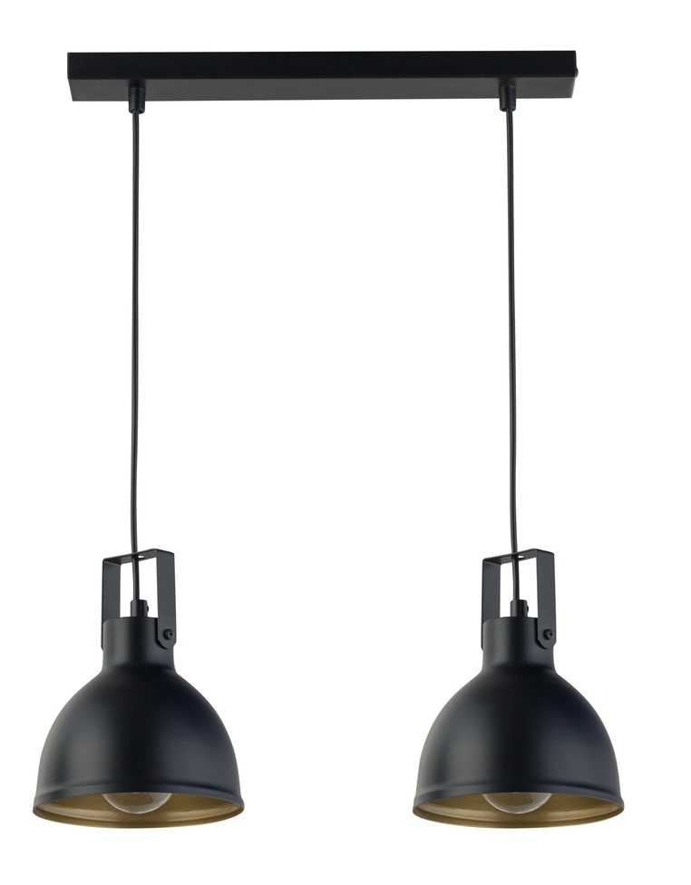 Lampa wisząca MARS 2 czarno-złota