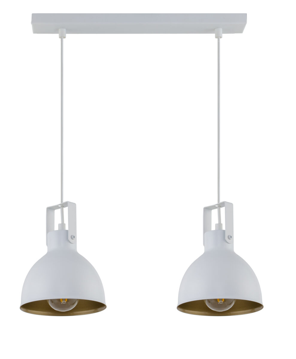 Lampa wisząca MARS 2 biało-złota