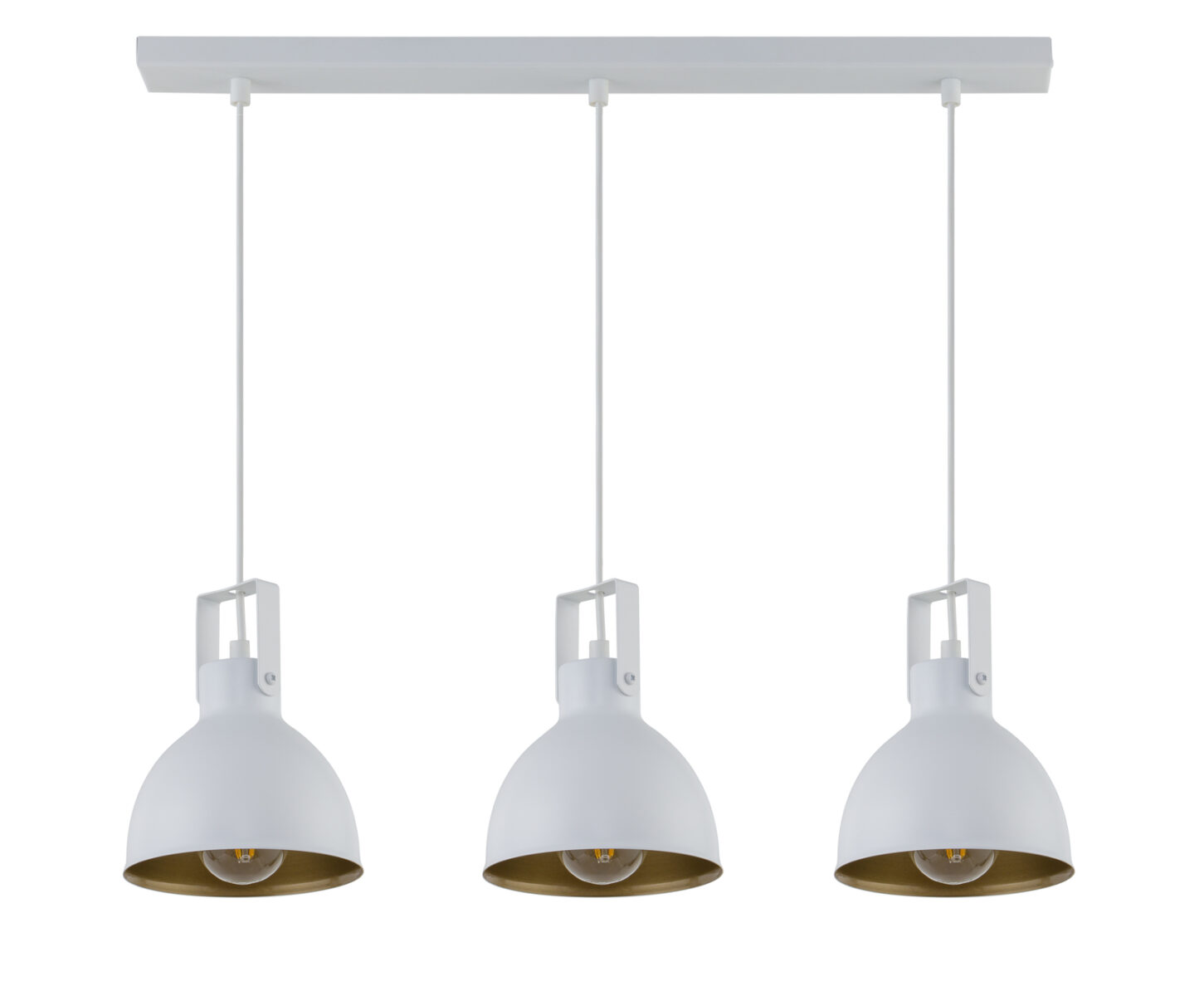 Lampa wisząca MARS 3 biało-złota