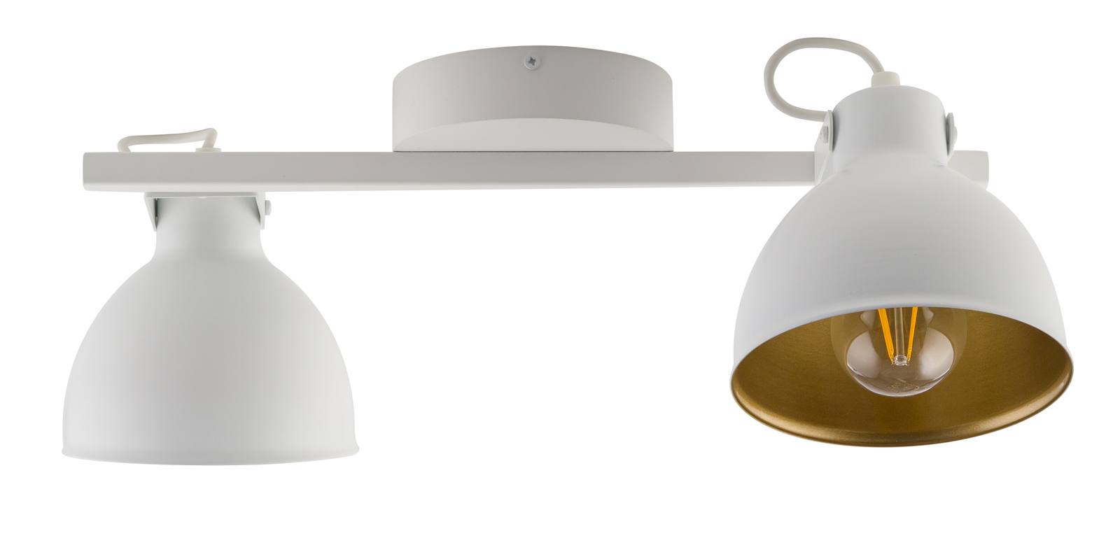 Lampa sufitowa/plafon MARS biało-złoty