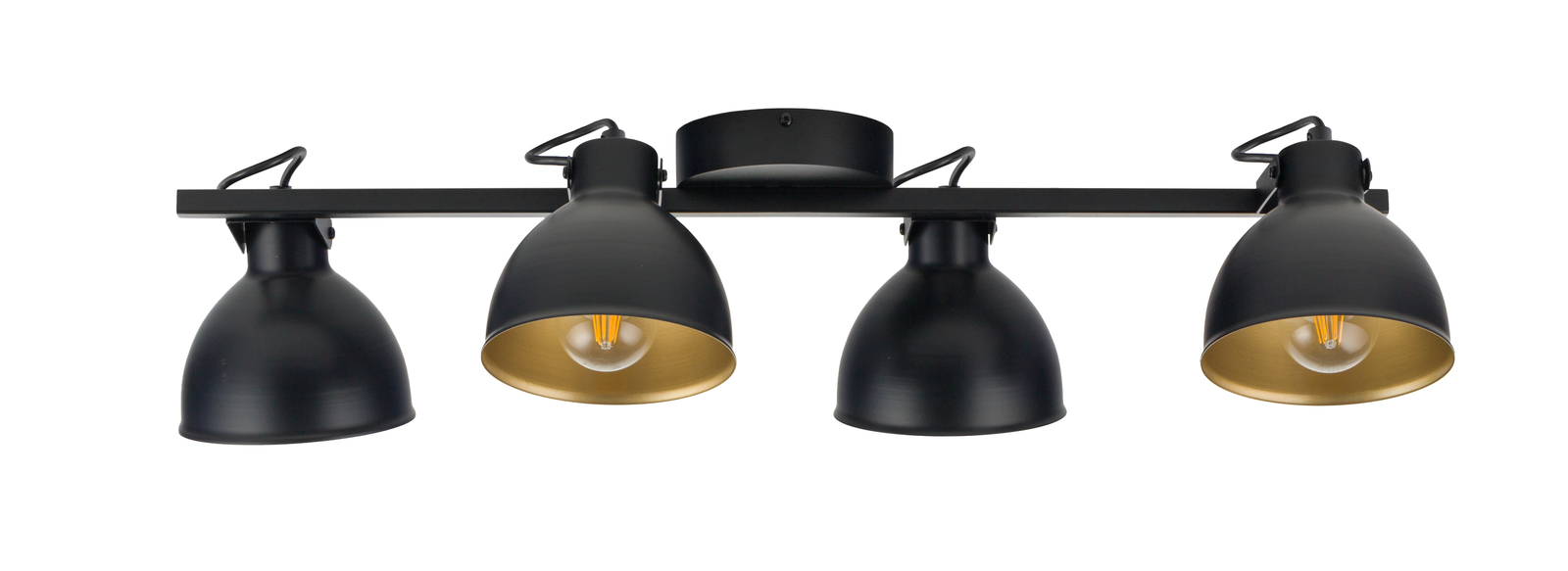 Lampa sufitowa/plafon MARS 4 czarno-złoty