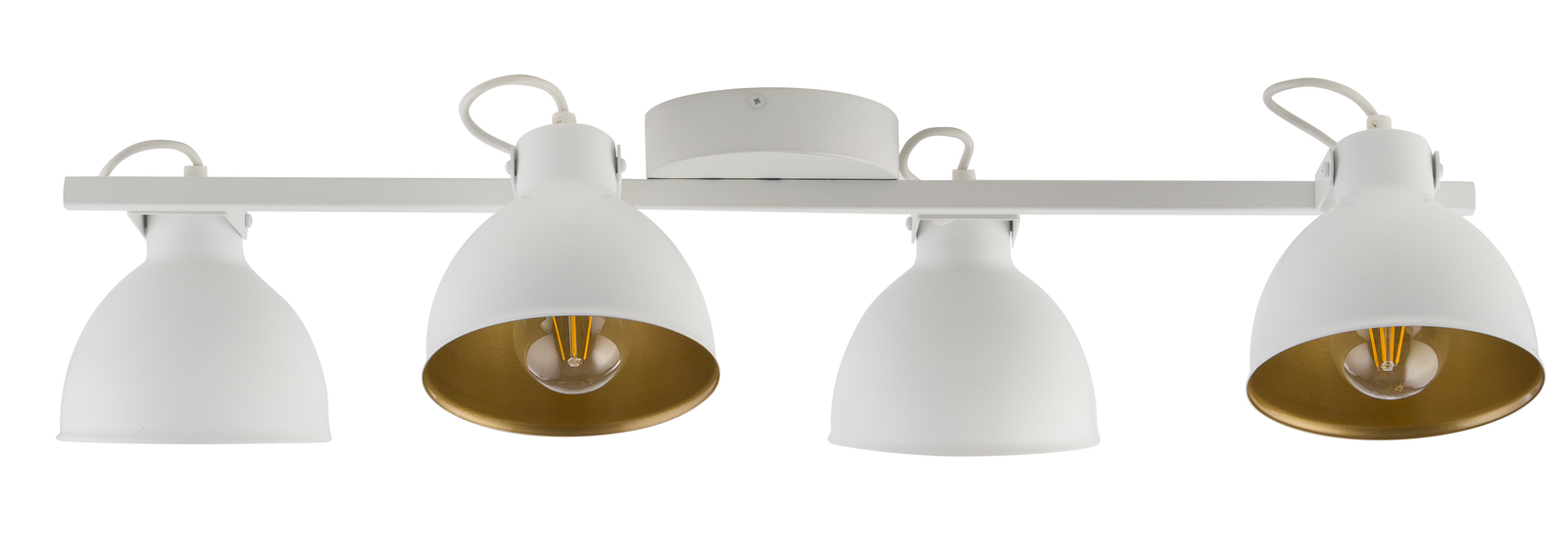 Lampa sufitowa/plafon MARS 4 biało-złoty