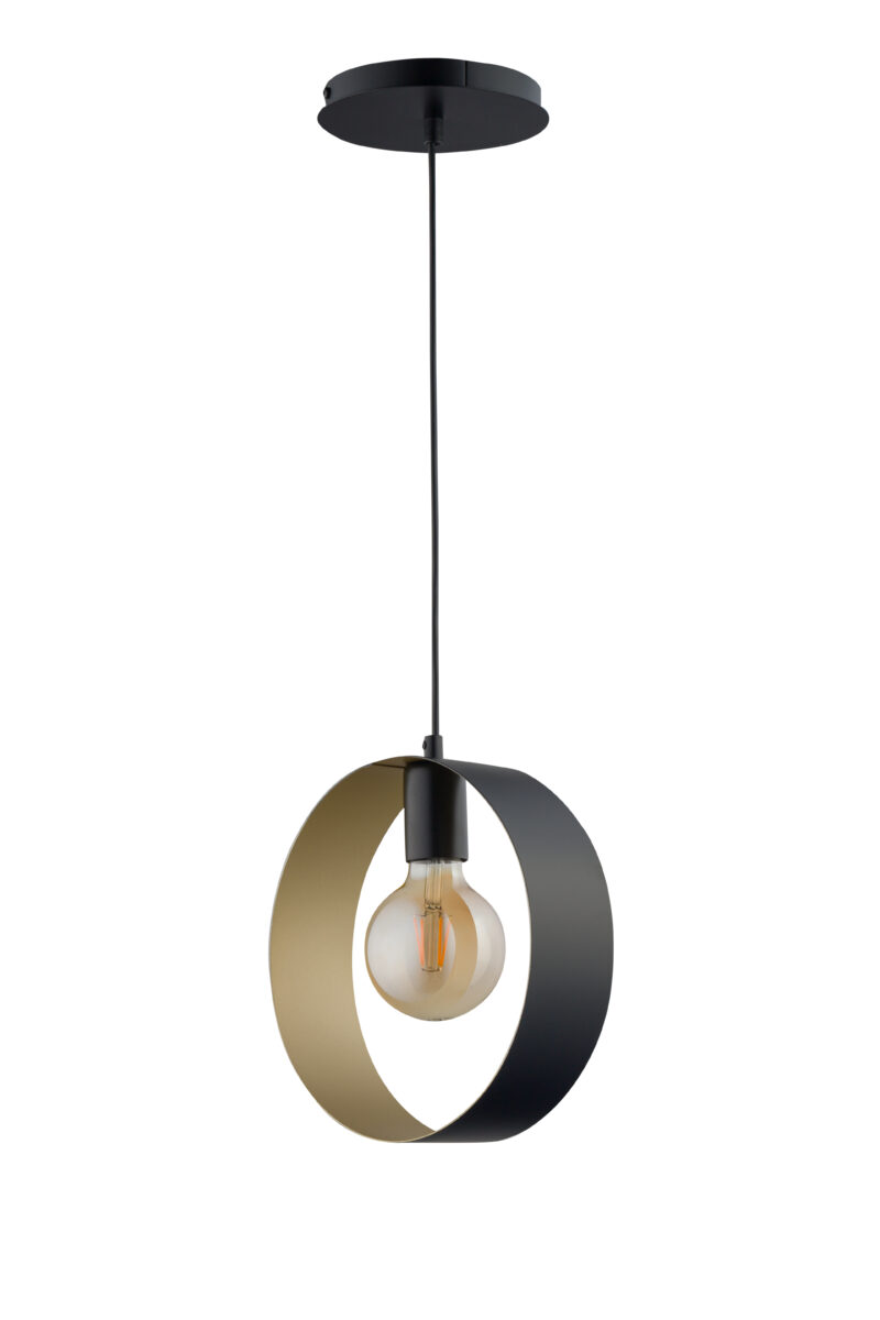 Lampa wisząca HAPPY 1 czarno-złota Lampa wisząca HAPPY 1 czarno-złota