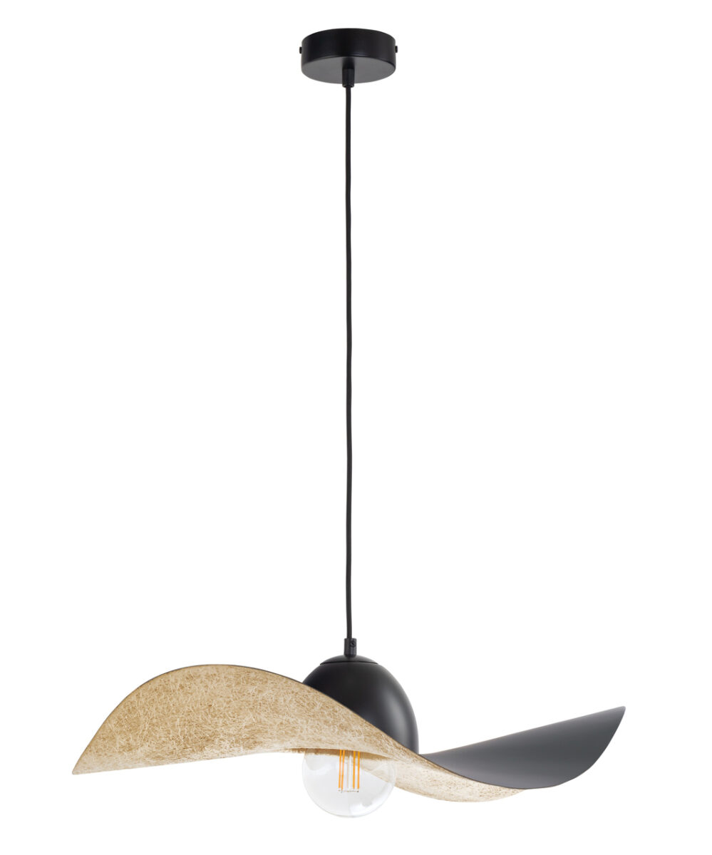 Lampa wisząca KAPELLO M czarno-złota