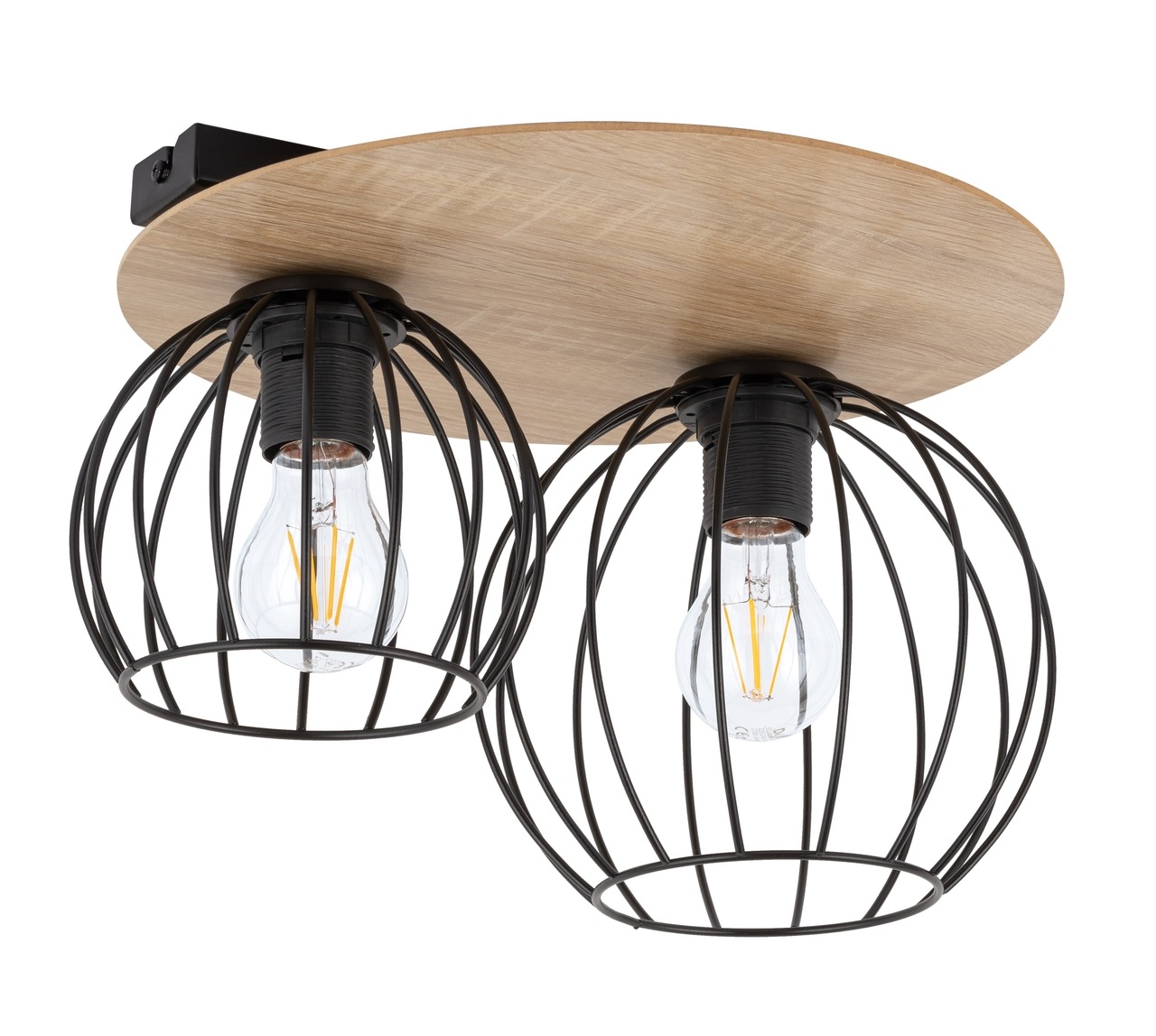 Lampa sufitowa/plafon CYBER 2 okrągły brązowo-czarny Lampa sufitowa/plafon CYBER 2 okrągły brązowo-czarny