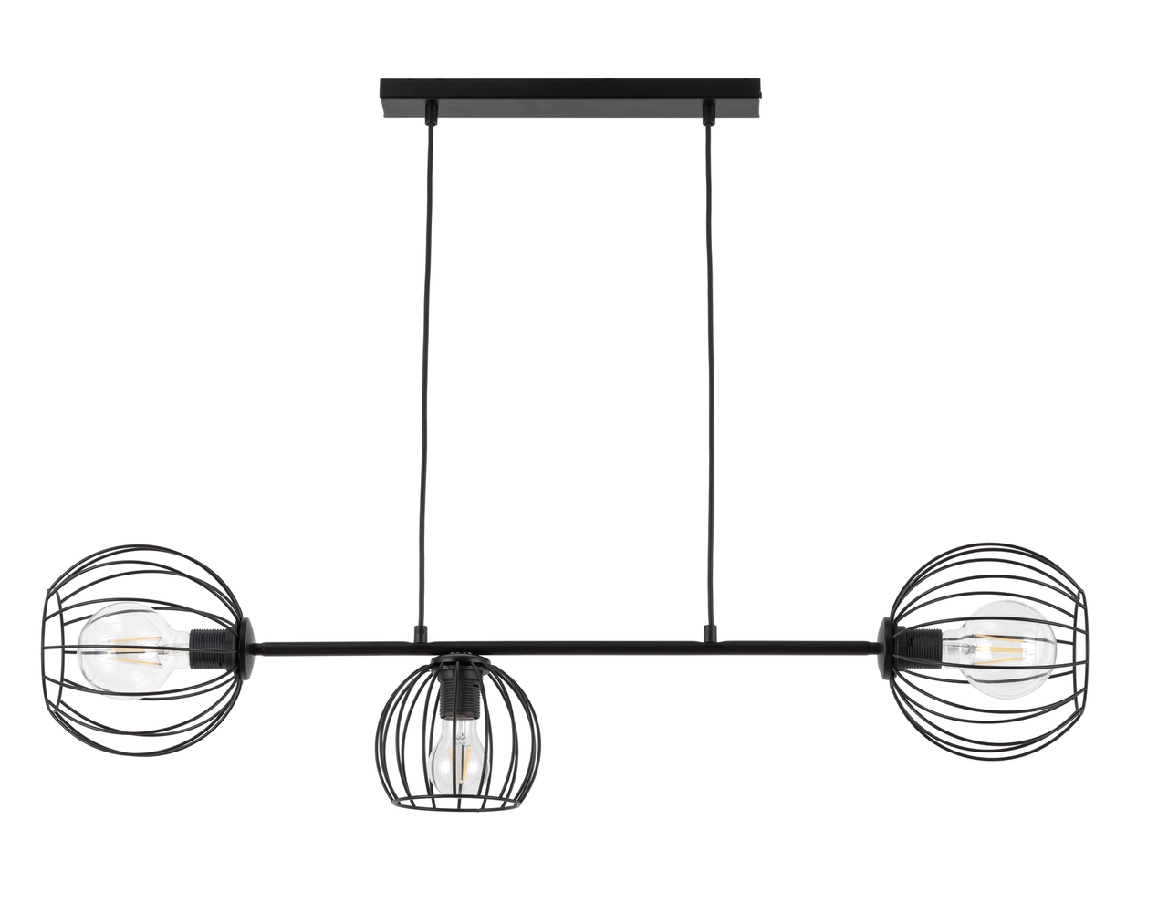 Lampa wisząca MADAM 3 czarna