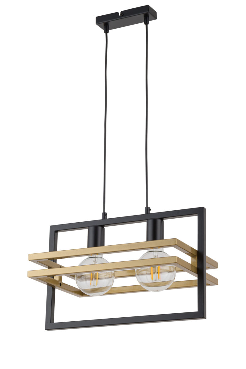 Lampa wisząca MERCI 2 czarno-złota