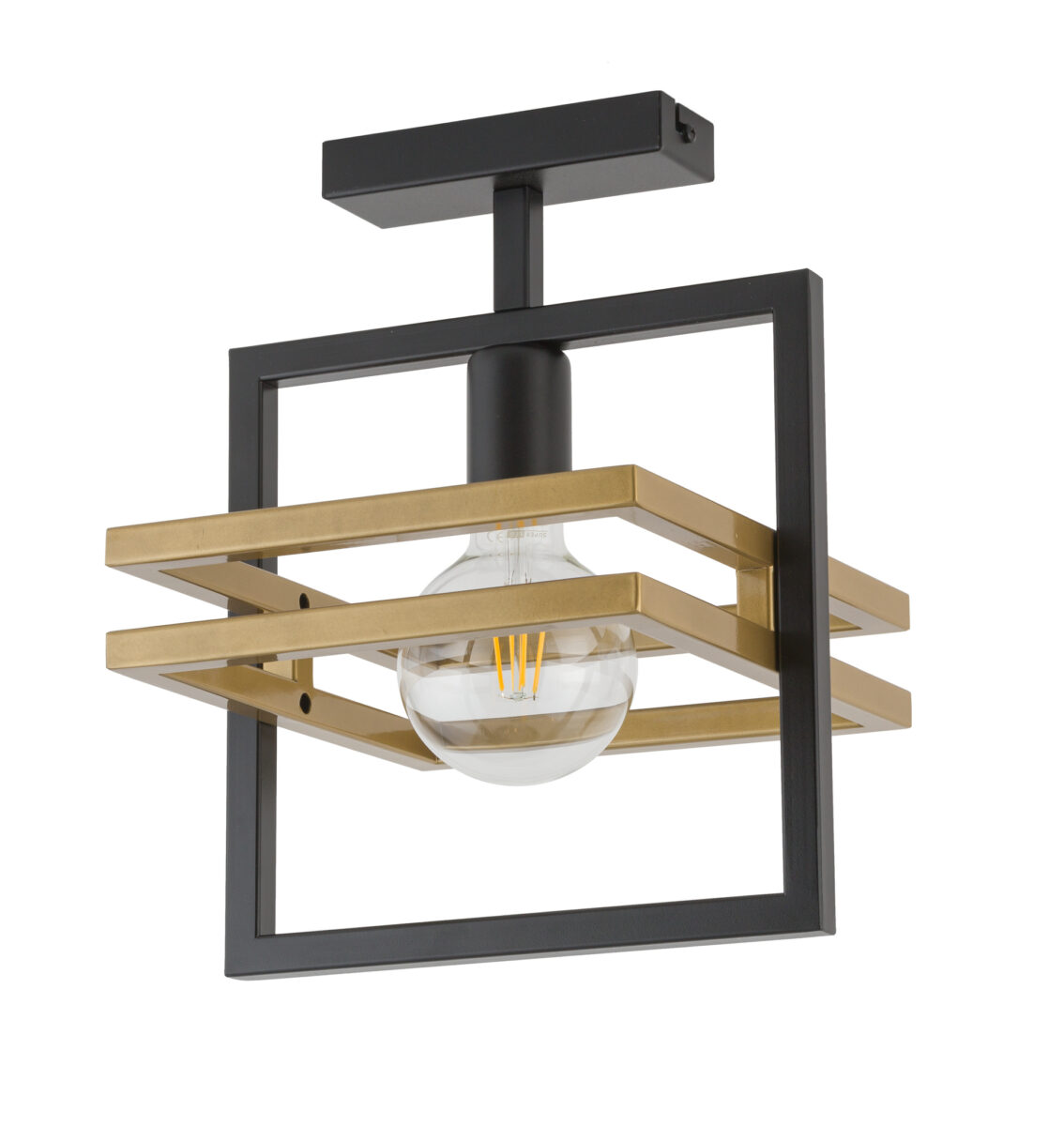 Lampa sufitowa MERCI 1 czarno-złota