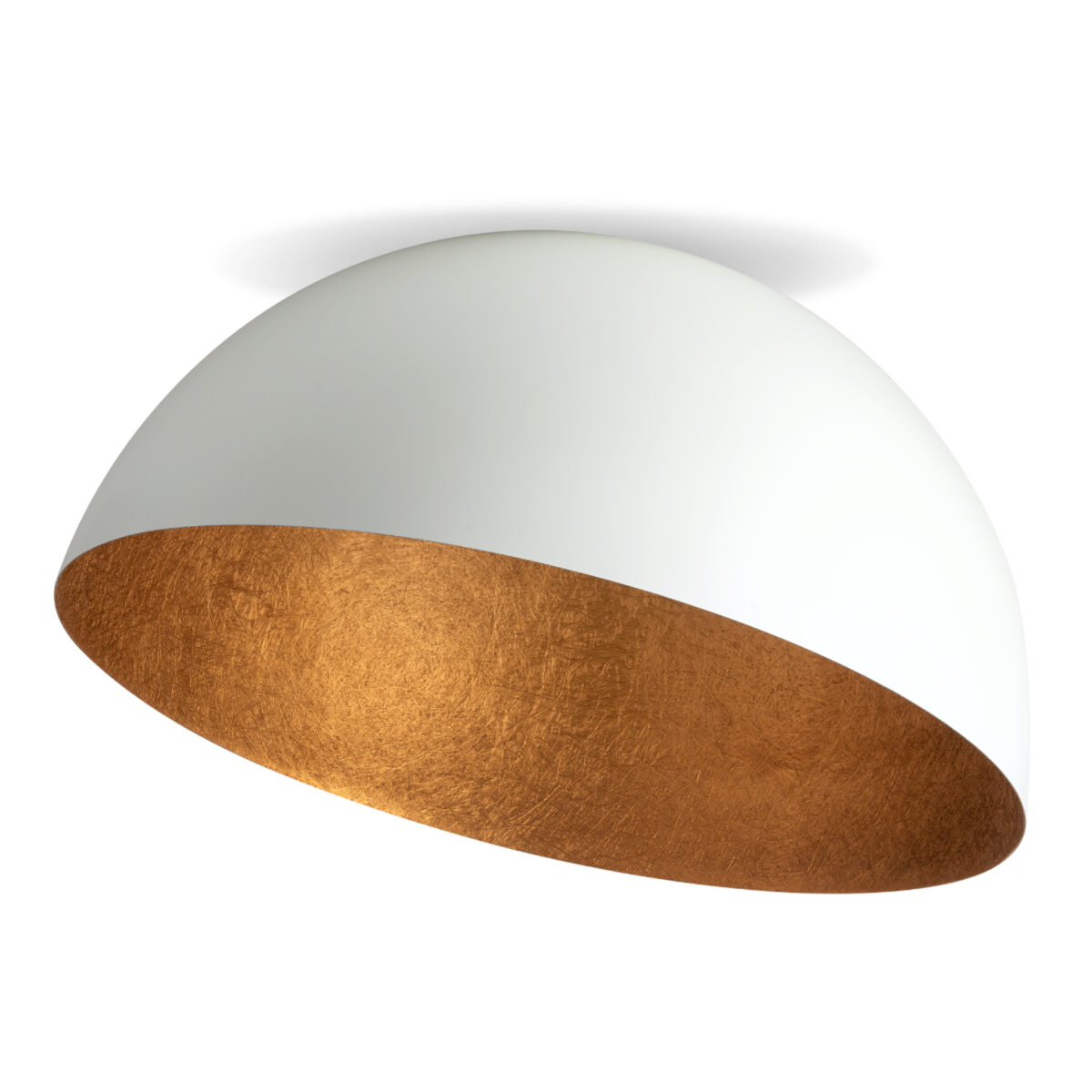 Plafon SFERA 70 biało-miedziany