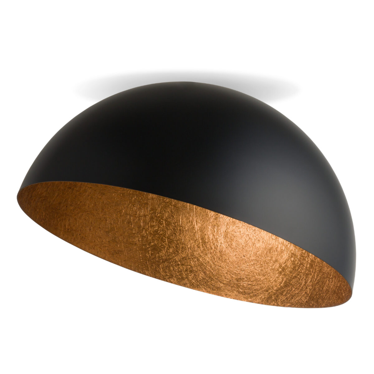 Plafon SFERA 70 czarno-miedziany