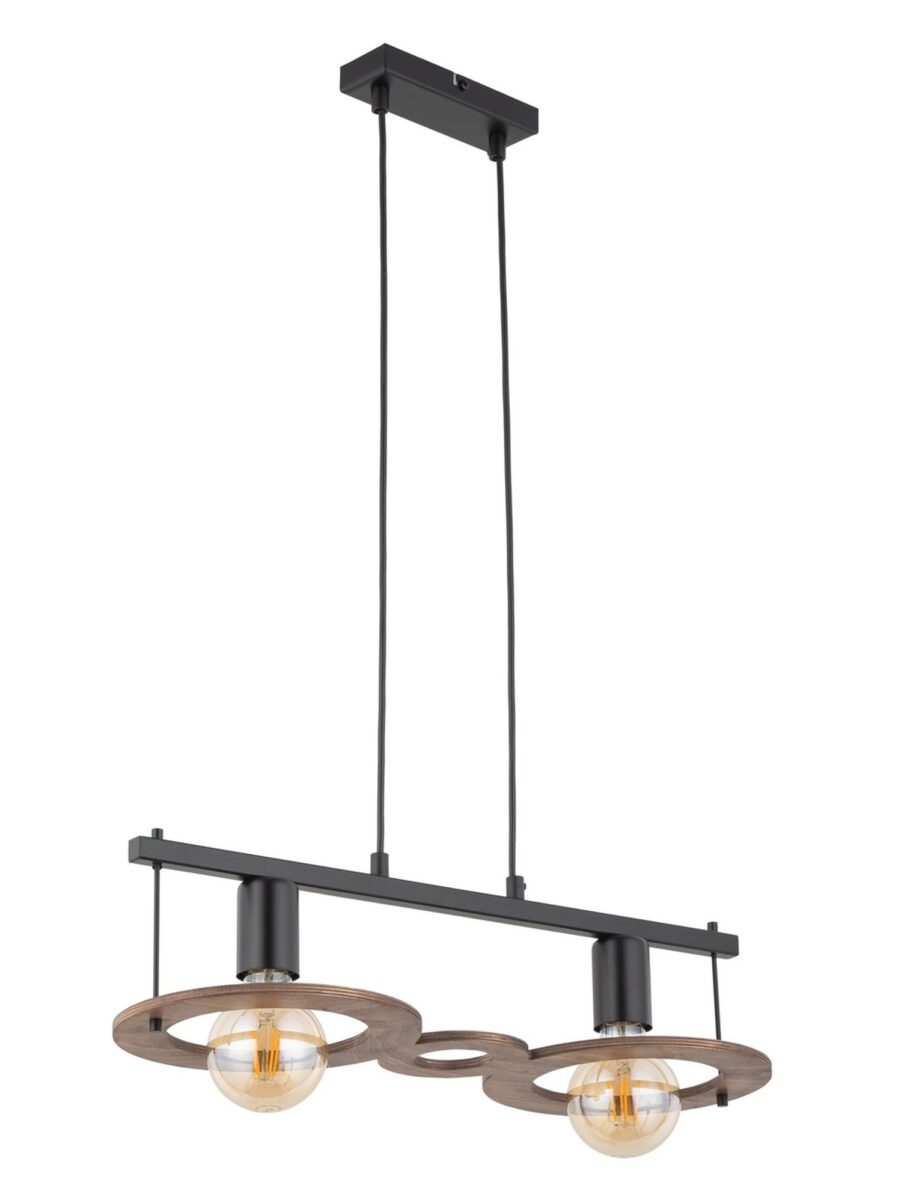 Lampa wisząca COFFEE 2 brązowo-czarna Lampa wisząca COFFEE 2 brązowo-czarna