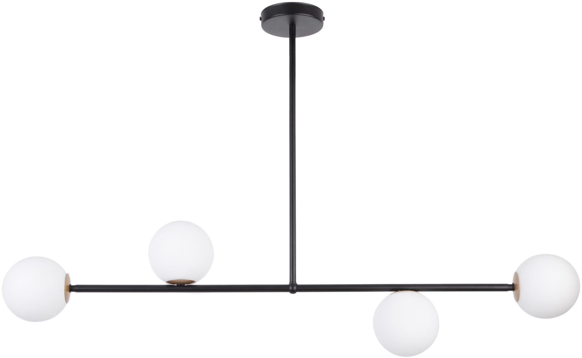 Lampa wisząca GAMA 4 biało-czarna