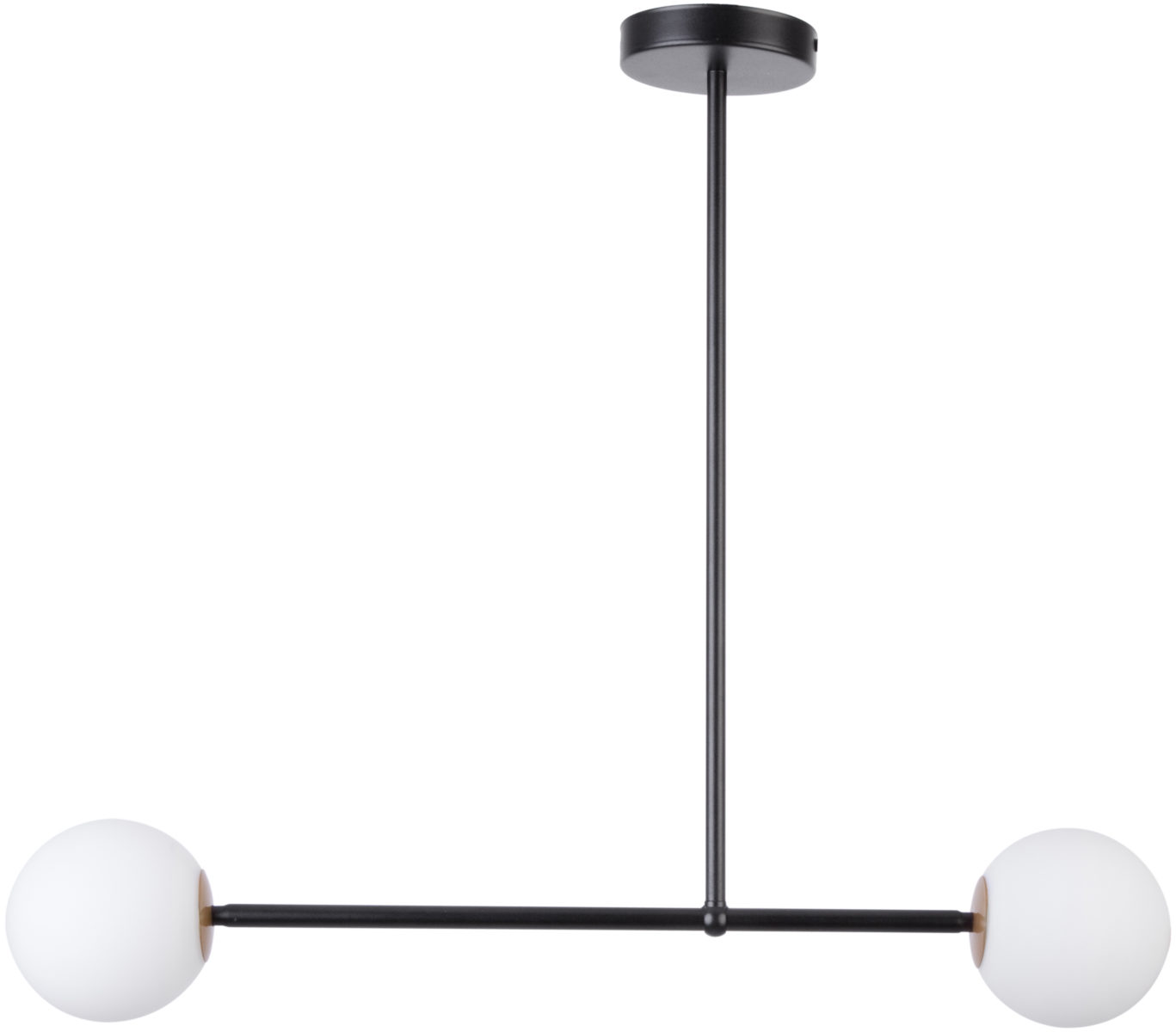 Lampa wisząca GAMA 2 biało-czarna