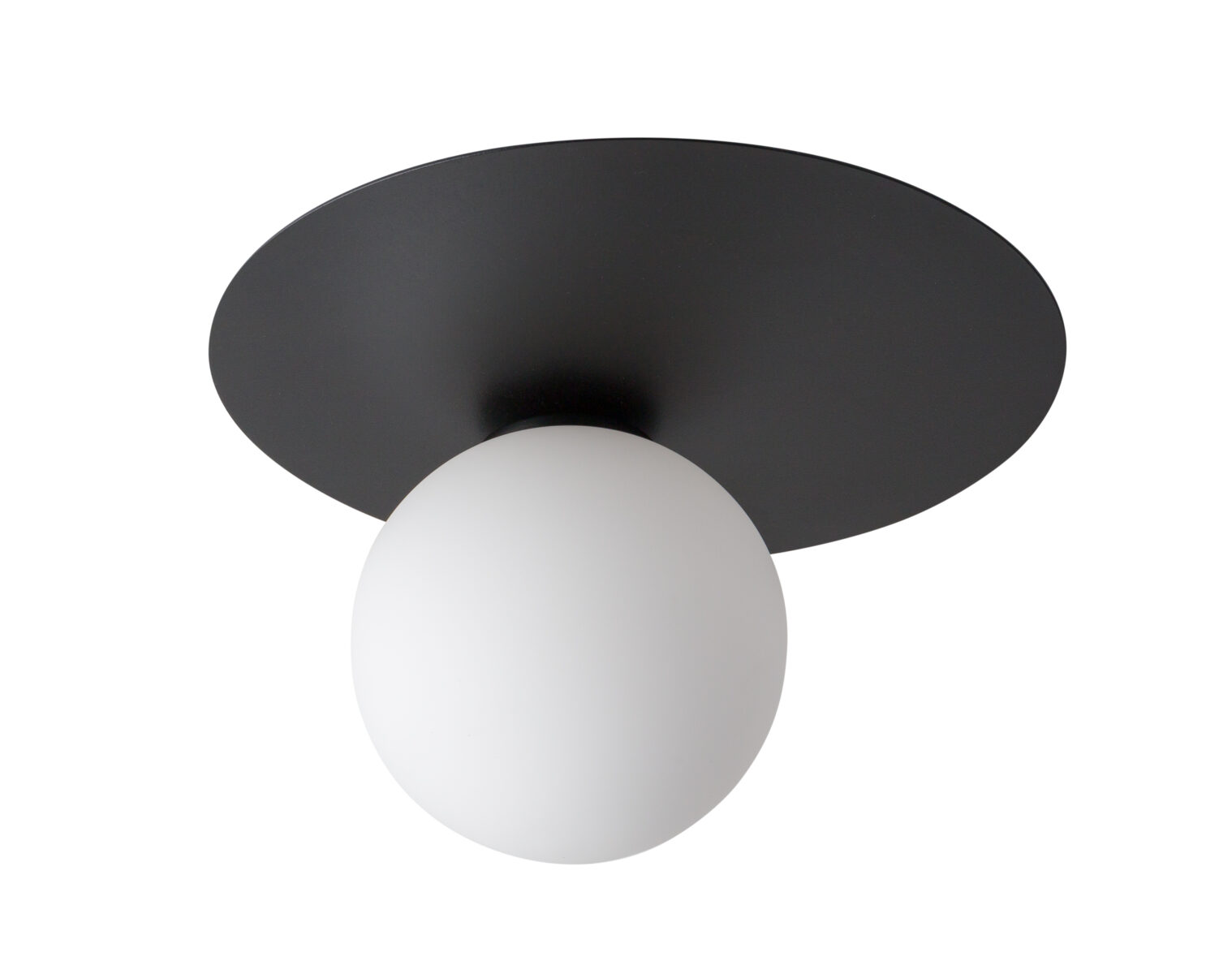 Lampa sufitowa/plafon ARGON okrągły biało-czarny Lampa sufitowa/plafon ARGON okrągły biało-czarny