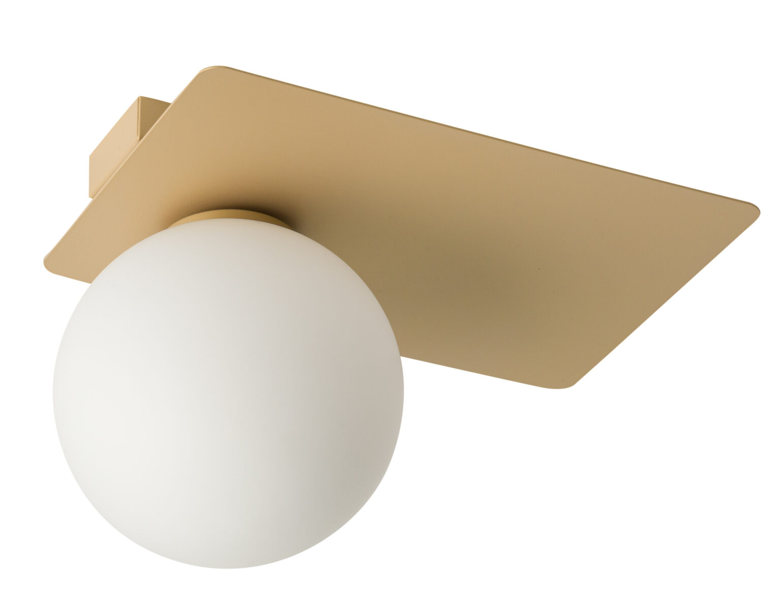Lampa sufitowa/plafon ARGON 1 prostokąt biało-złoty Lampa sufitowa/plafon ARGON 1 prostokąt biało-złoty