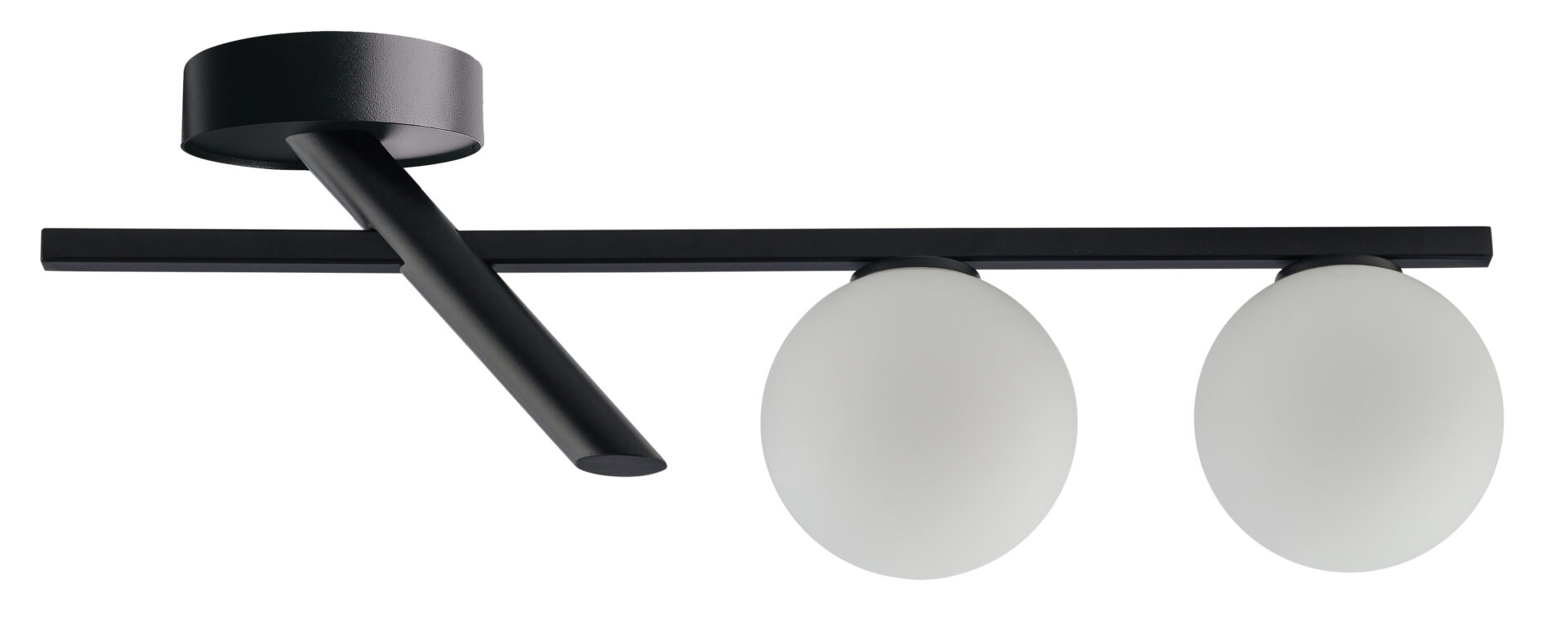 Lampa sufitowa ZOE 2 biało-czarna Lampa sufitowa ZOE 2 biało-czarna