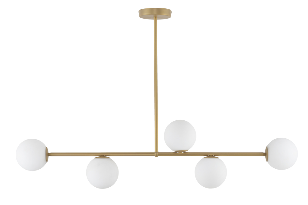 Lampa wisząca GAMA 5 złoto-biała Lampa wisząca GAMA 5 złoto-biała
