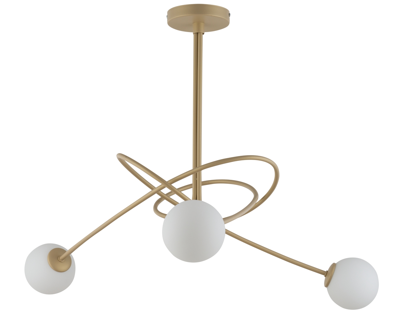Lampa sufitowa VELVET 3 złota Lampa sufitowa VELVET 3 złota