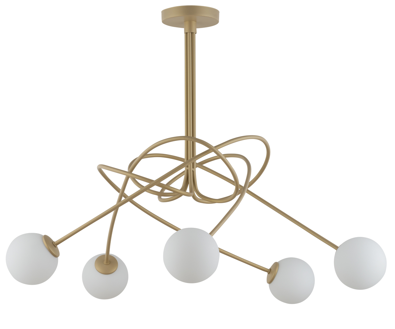 Lampa sufitowa VELVET 5 złota Lampa sufitowa VELVET 5 złota