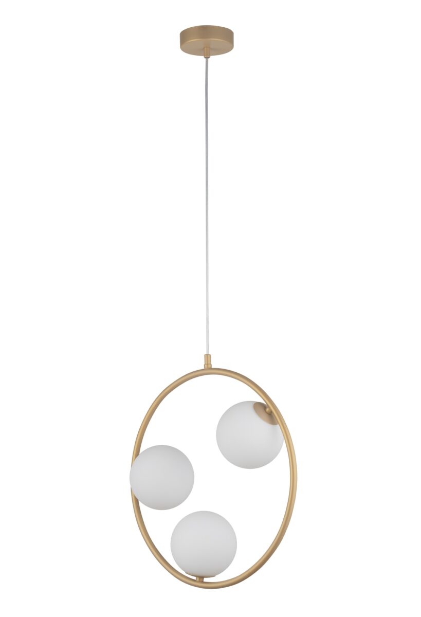 Lampa wisząca AQUA 3 biało-złota Lampa wisząca AQUA 3 biało-złota