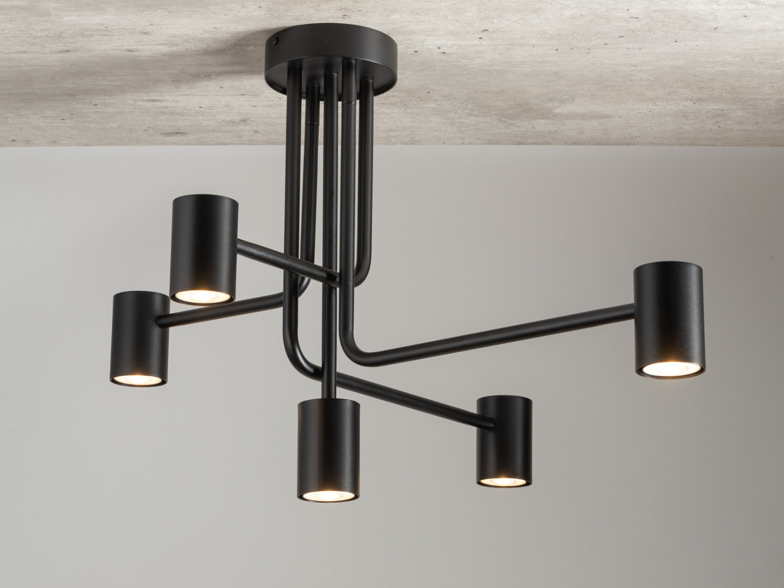 Lampa sufitowa/plafon LUIS 5 czarny