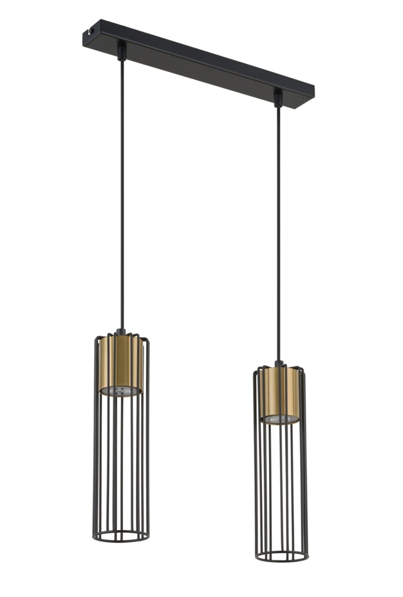 Lampa wisząca FOBIA 2 czarno-złota