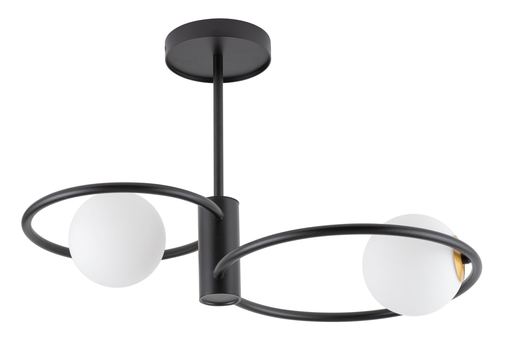 Lampa sufitowa AQUA 2 biało-czarna