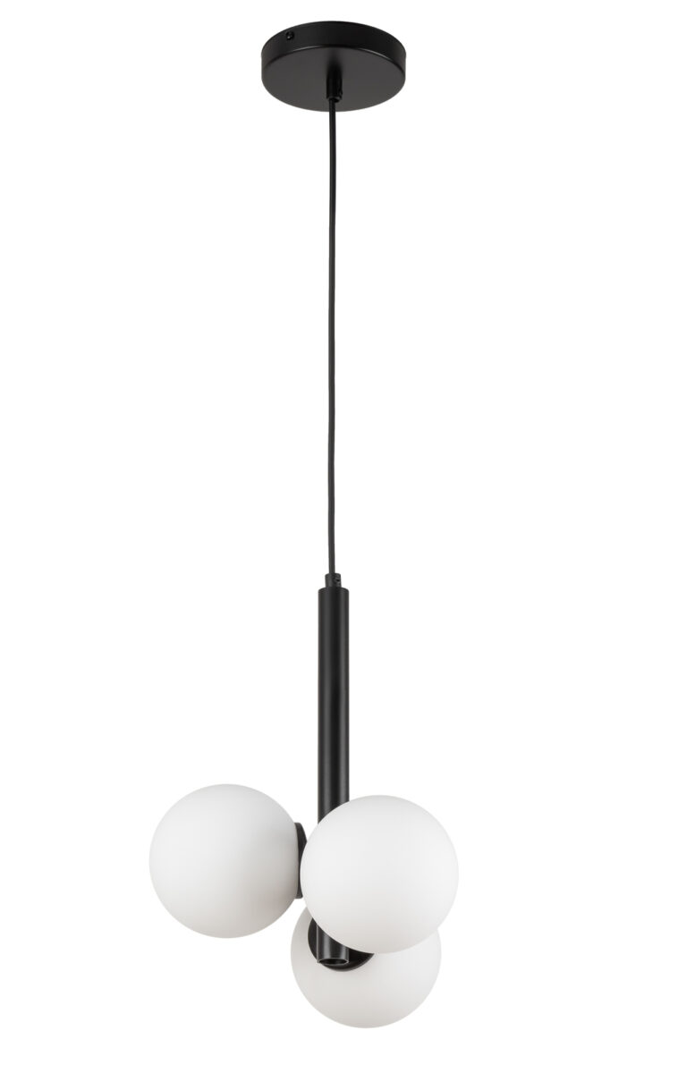 Lampa wisząca PERLA 3 biało-czarna Lampa wisząca PERLA 3 biało-czarna