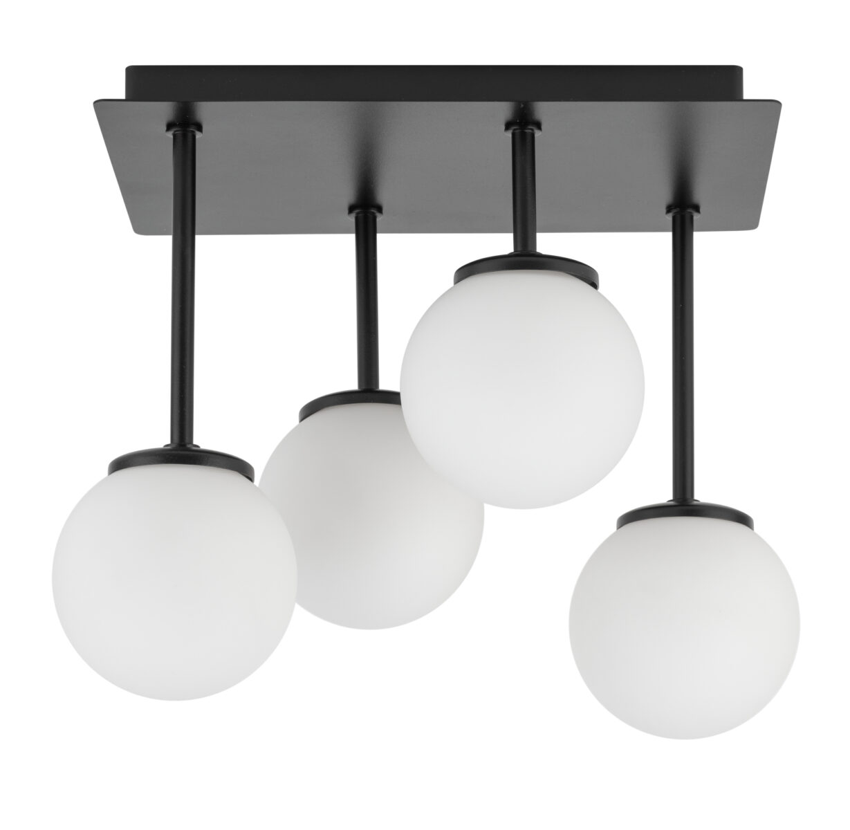 Lampa sufitowa TULIA 4 biało-czarna