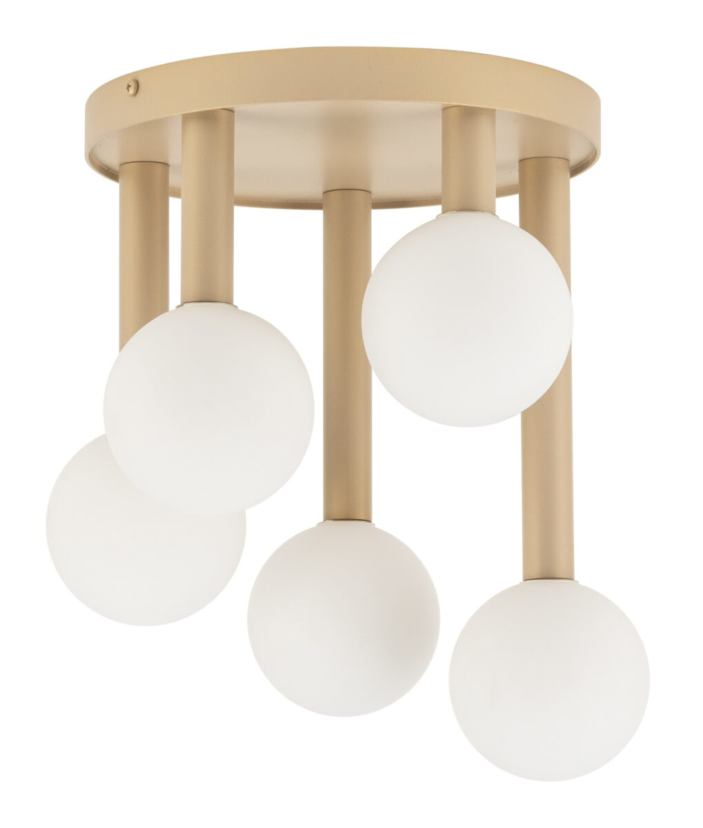 Lampa sufitowa/plafon PERLA 5 biało-złoty Lampa sufitowa/plafon PERLA 5 biało-złoty