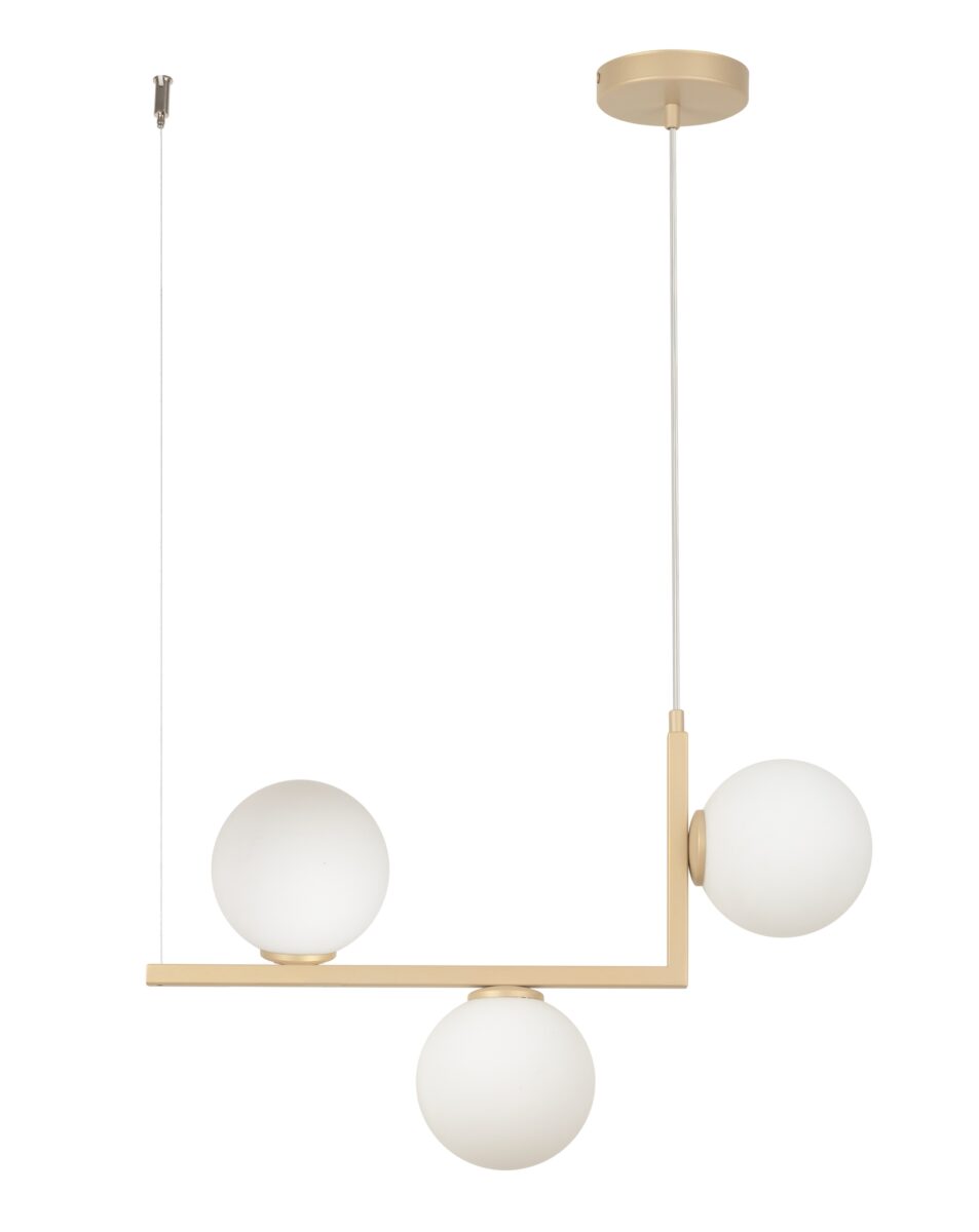 Lampa wisząca ANDY biało-złota Lampa wisząca ANDY biało-złota