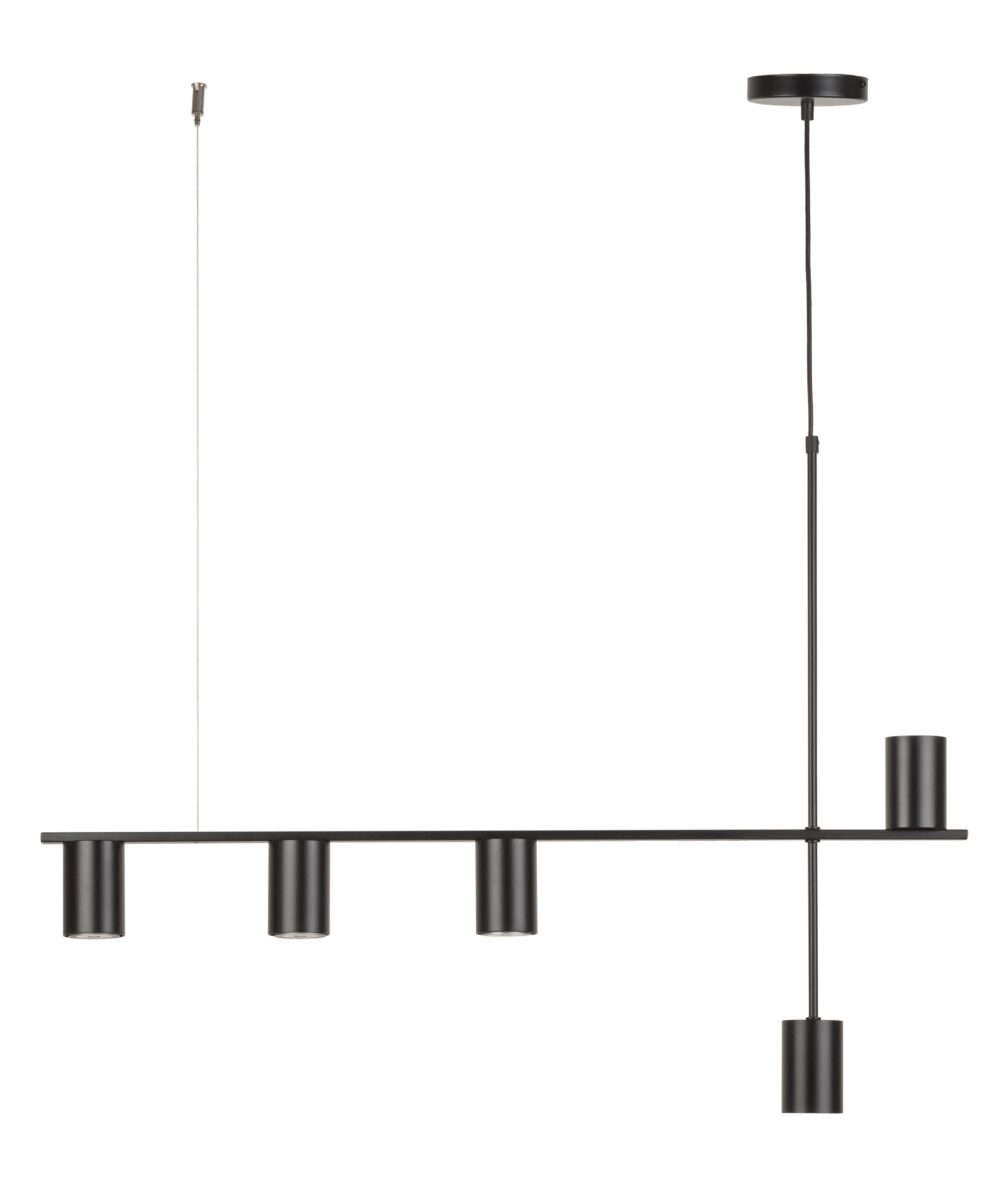 Lampa wisząca VENDO 5 czarna Lampa wisząca VENDO 5 czarna