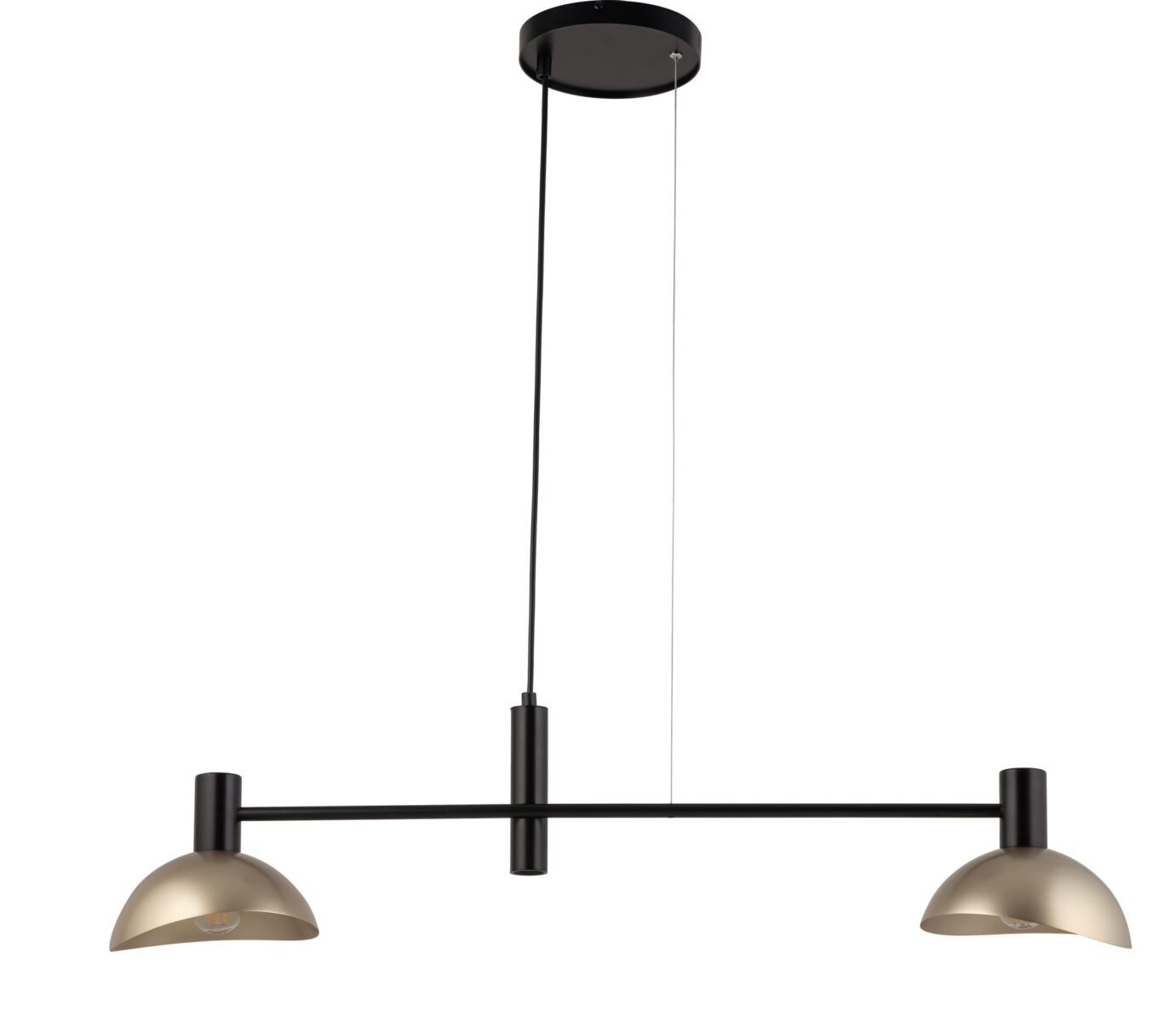 Lampa wisząca ARTIS 2 czarno-złota Lampa wisząca ARTIS 2 czarno-złota