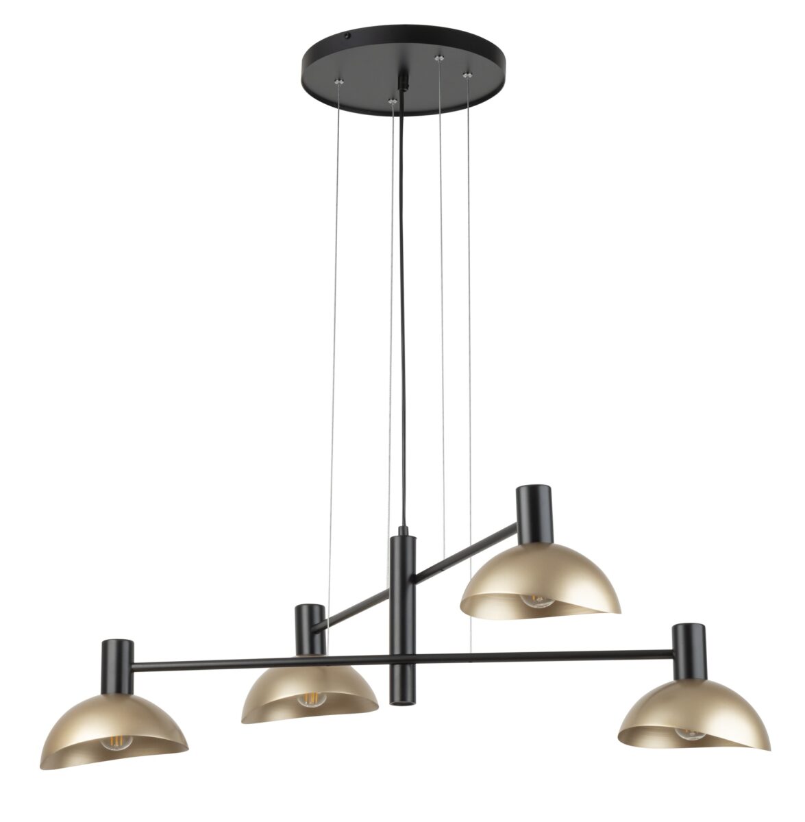 Lampa wisząca ARTIS 4 czarno-złota Lampa wisząca ARTIS 4 czarno-złota