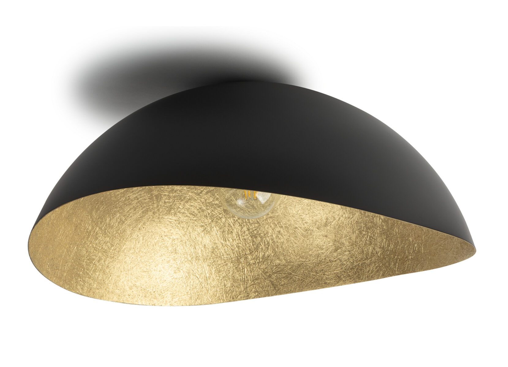 Lampa sufitowa/plafon SOLARIS XL czarno-złoty