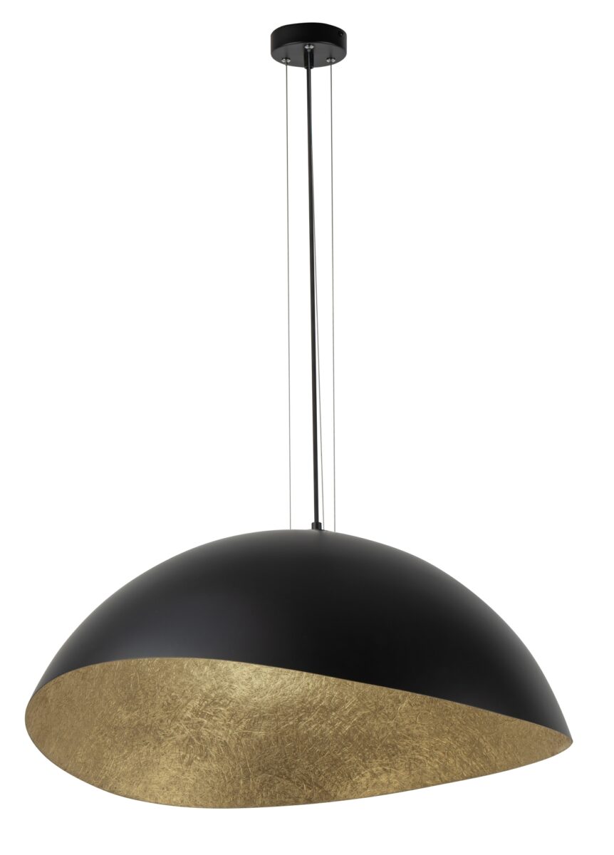Lampa wisząca SOLARIS M czarno-złota