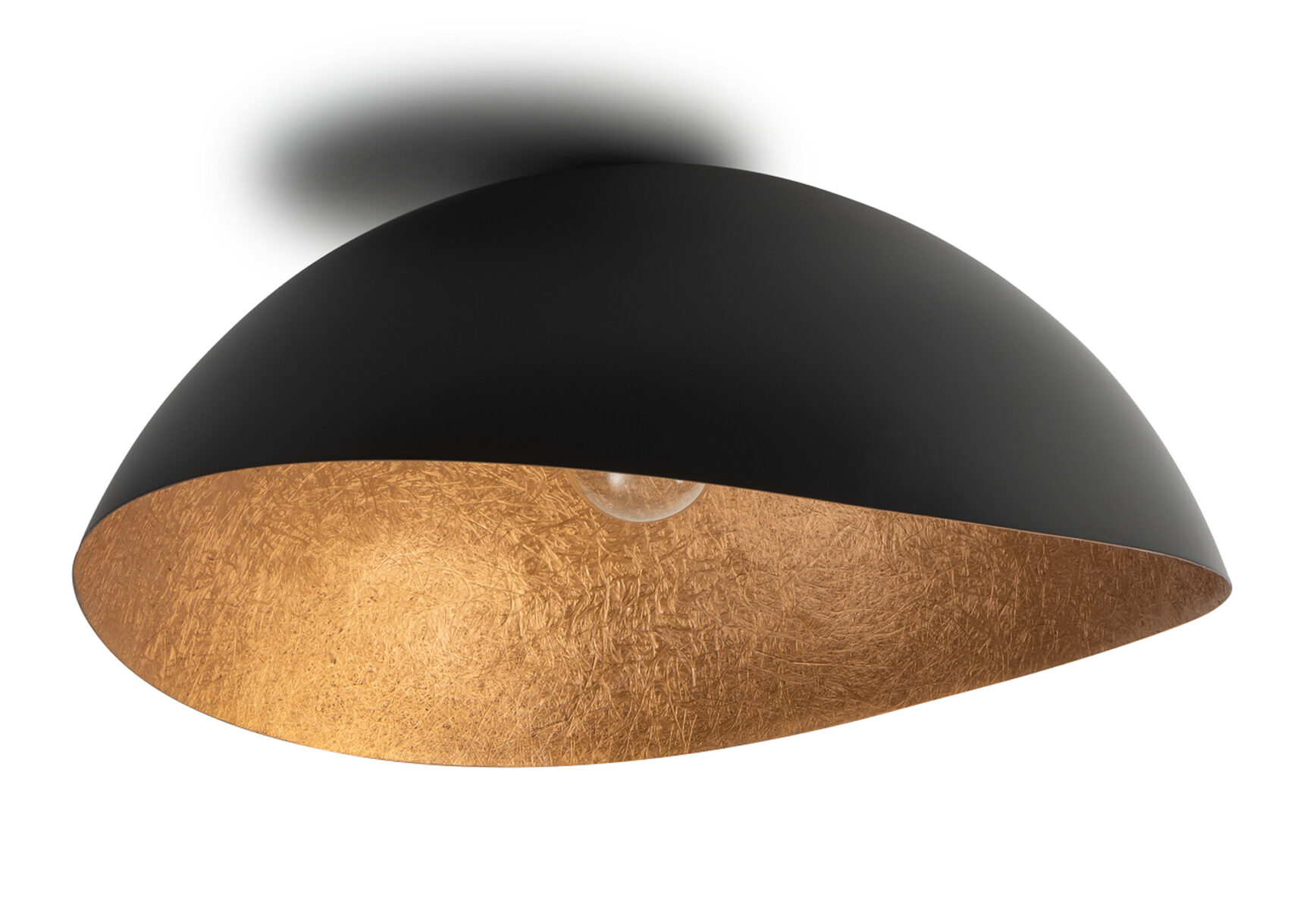 Lampa sufitowa/plafon SOLARIS XL czarno-miedziana
