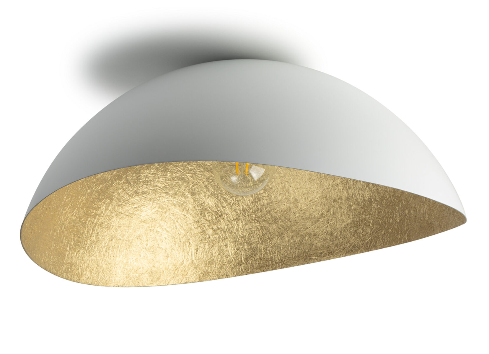 Lampa sufitowa/plafon SOLARIS XL biało-złoty